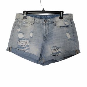 Articles of Society Distressed Light Wash Shorts